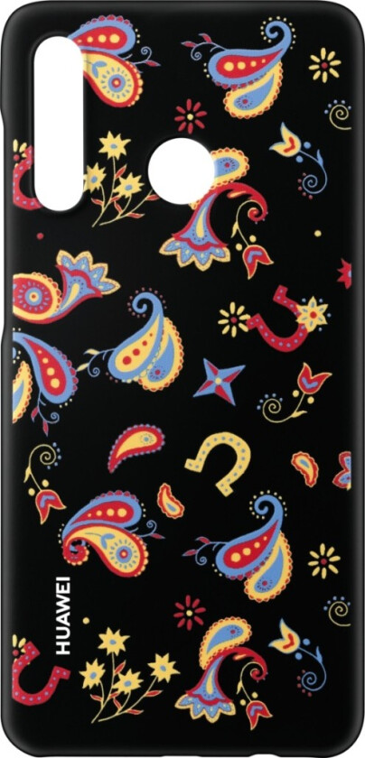 HUAWEI TPU deksel P30 Lite, sorte blomster