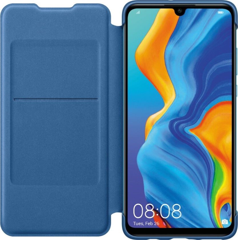 HUAWEI PU Wallet Case P30 Lite, blå