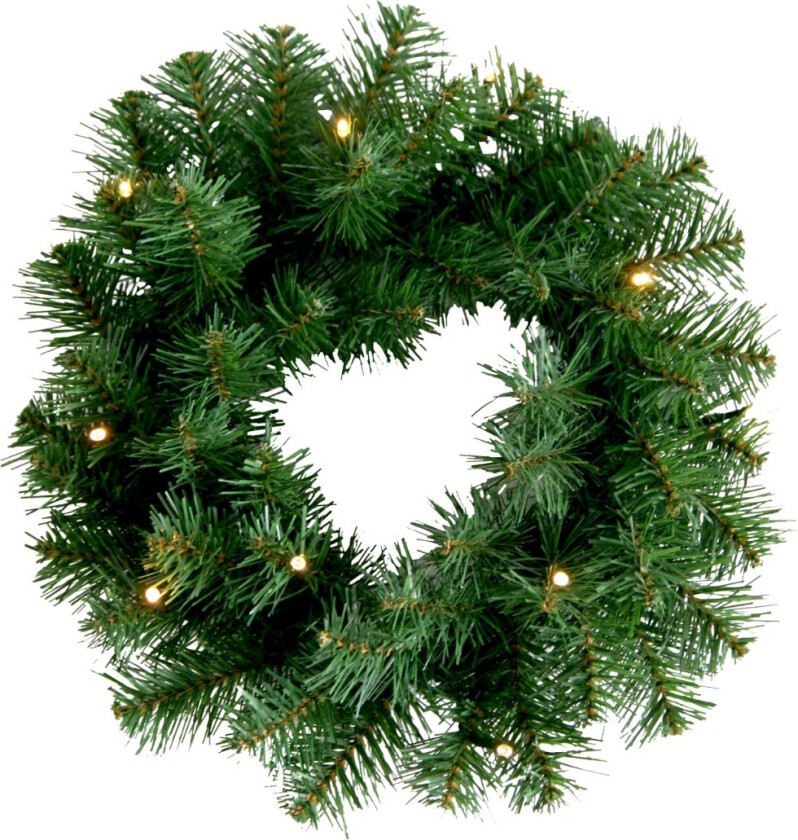 Bilde av julekrans med LED-lys 38 cm