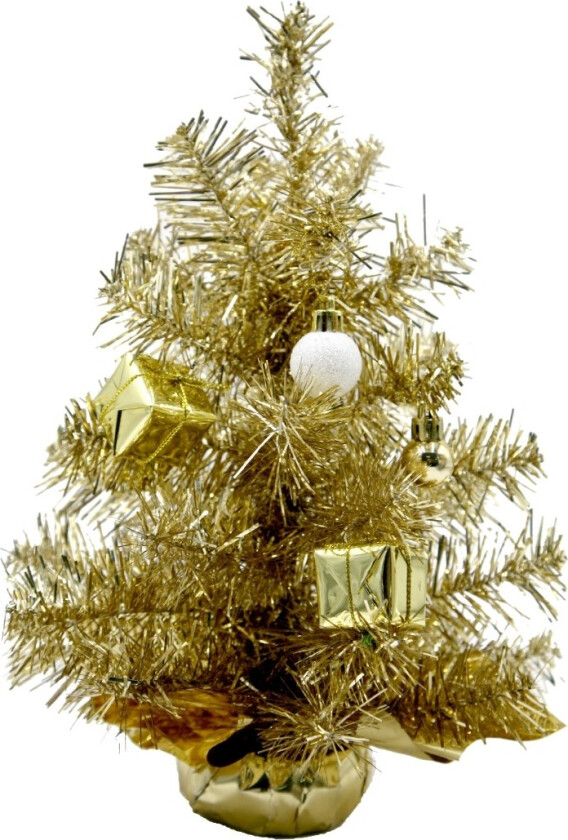 dekorasjon Juletre 30 cm, gull