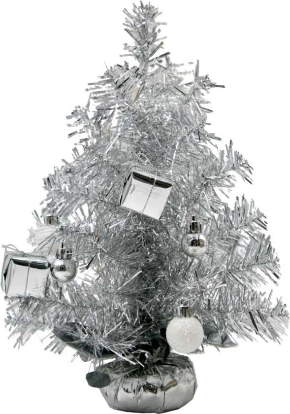 dekorasjon Juletre 30 cm, sølv