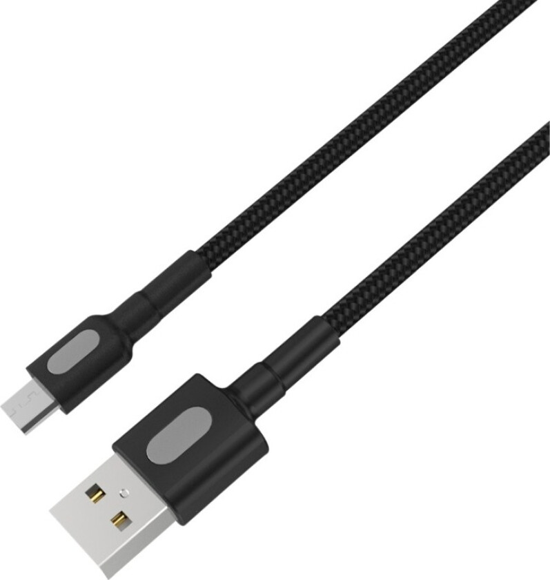 USB-MUSB Magnet kabel 1M, sort