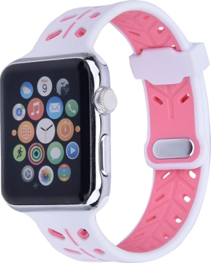 Apple Watch silikonreim 42/44 mm, hvit