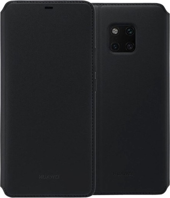 HUAWEI Mate 20 Pro PU lommeboketui, sort