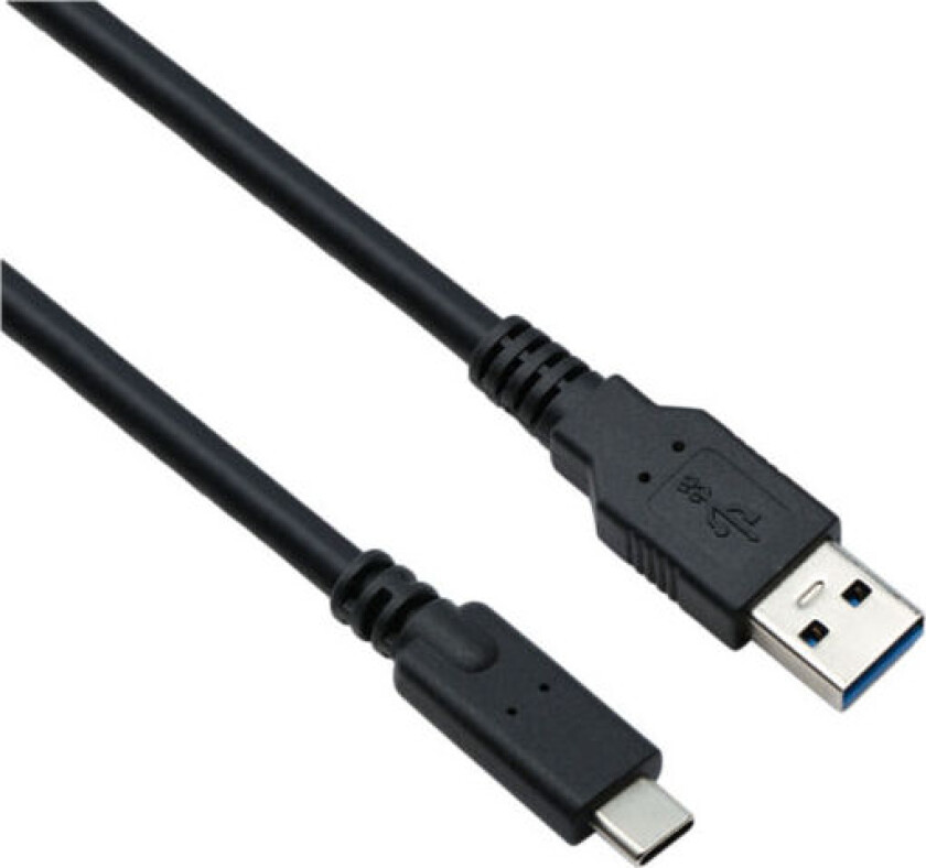 USB-USBC Cable 0,5M, svart