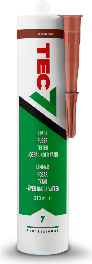 Bilde av fugelim med UV-filter, 310ml teglrød