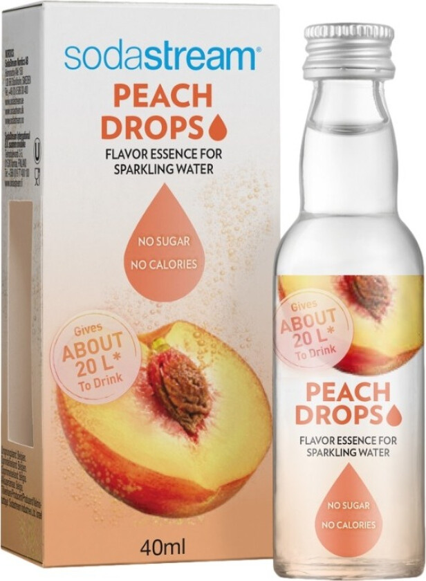 Fersken Fruktdråper, 40 ml