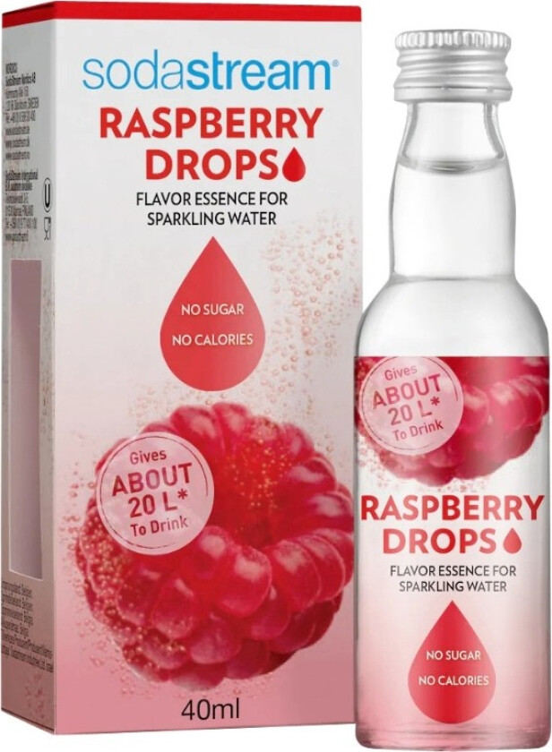 Bringebær Fruktdråper, 40 ml