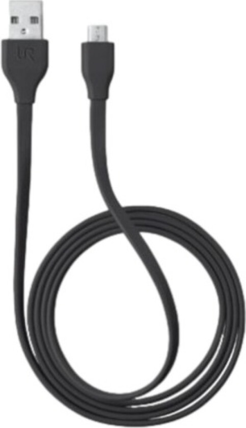 USB-MikroUSB kabel 1M, svart