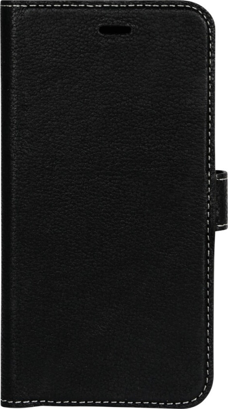 2-i-1 skinn lommebok-Deksel iPhone Xr, sort