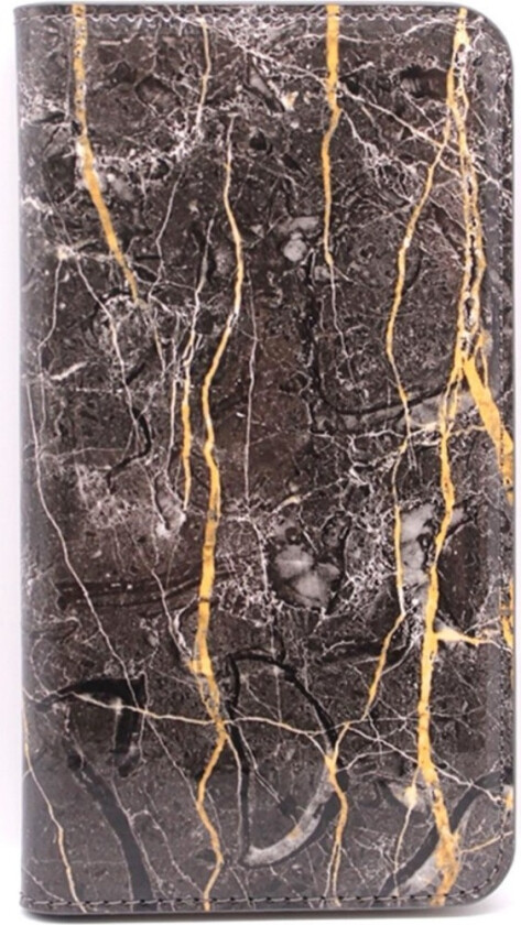 Marble Flippdeksel iPhone 8/7/6S/6, sort