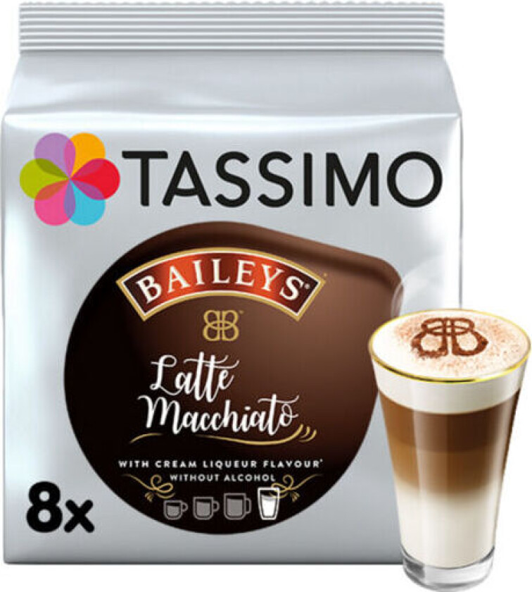 Latte Macchiato Baileys kaffekapsler, 8 stk