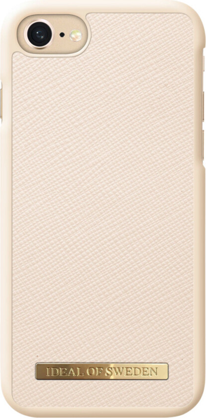 iPhone SE (2022)/SE (2020)/8/7/6S/6 deksel Saffiano, beige