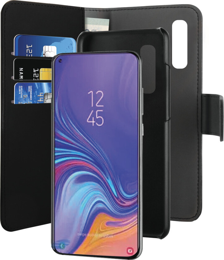 Wallet Eco-Leath 2IN1 Samsung Galaxy A70, svart