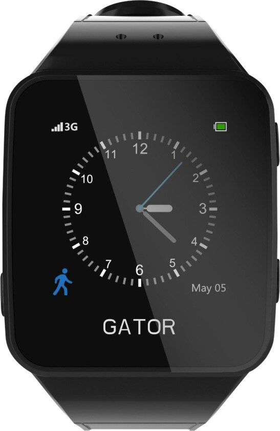 Gator Kids GPS/2G smartklokke, sort