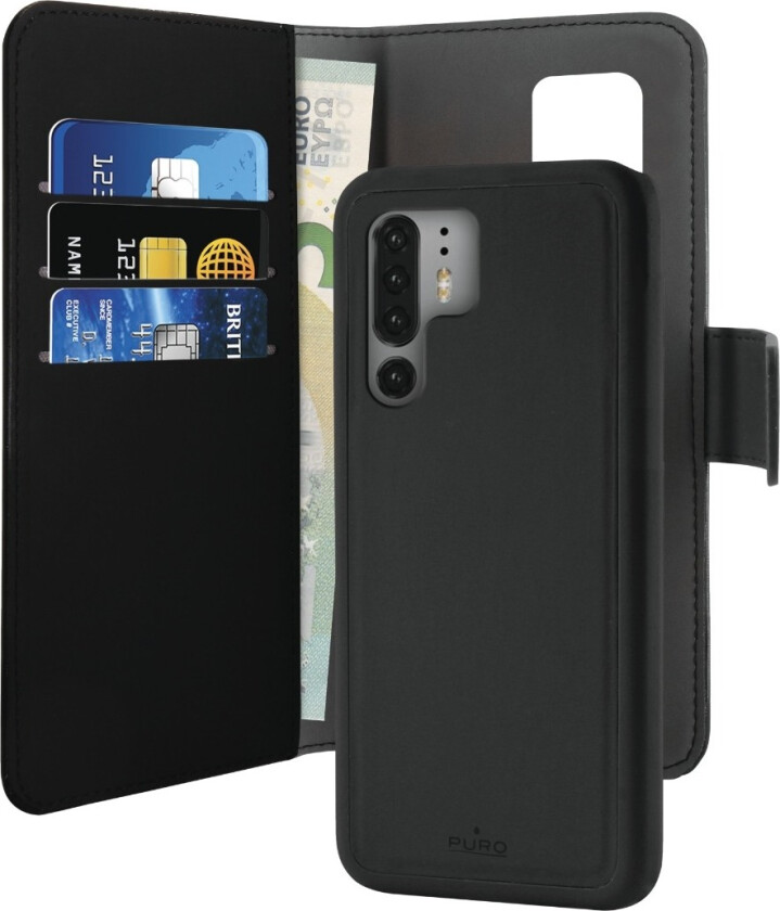 Wallet Eco-Leath 2IN1 P30 Pro, svart