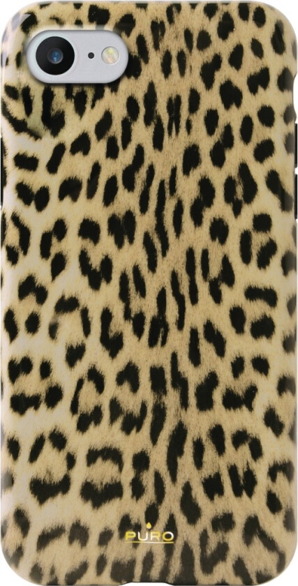 Anti Shock Leopard deksel iPhone 8/7/6S/6, sort