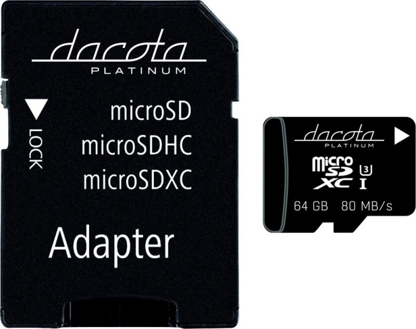 Mikro-Sdxc 4K 64GB minnekort