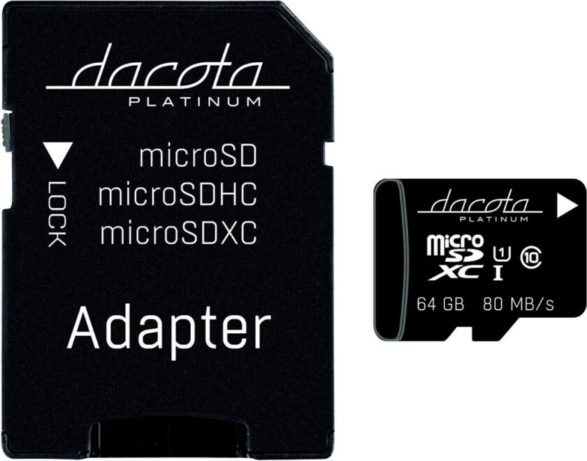 Dacota P.Micro-Sd 64GB C10/U1/V10/R80 ad