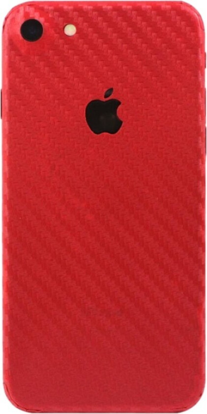 Carbonfiber Skin iPhone 8/7 deksel, red