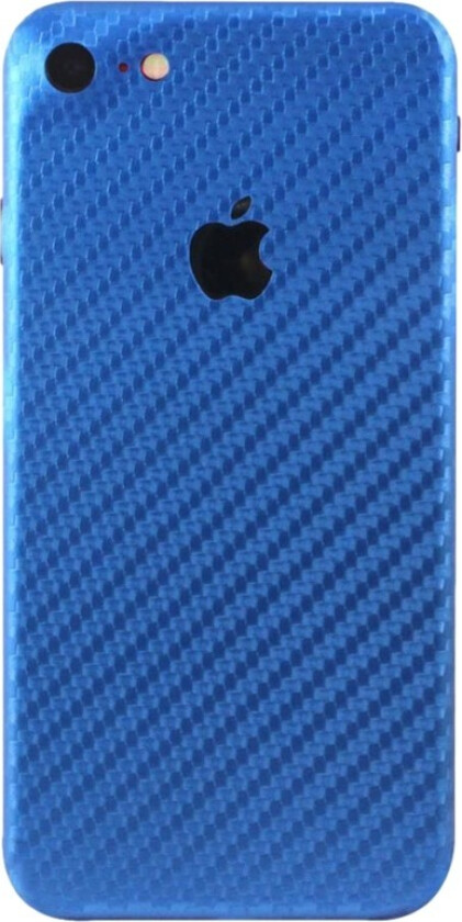 Carbonfiber Skin iPhone 8/7 deksel, blue