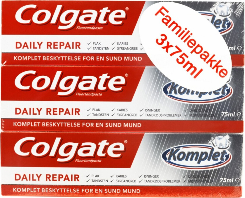 Tannkrem Daily Repair 3pk