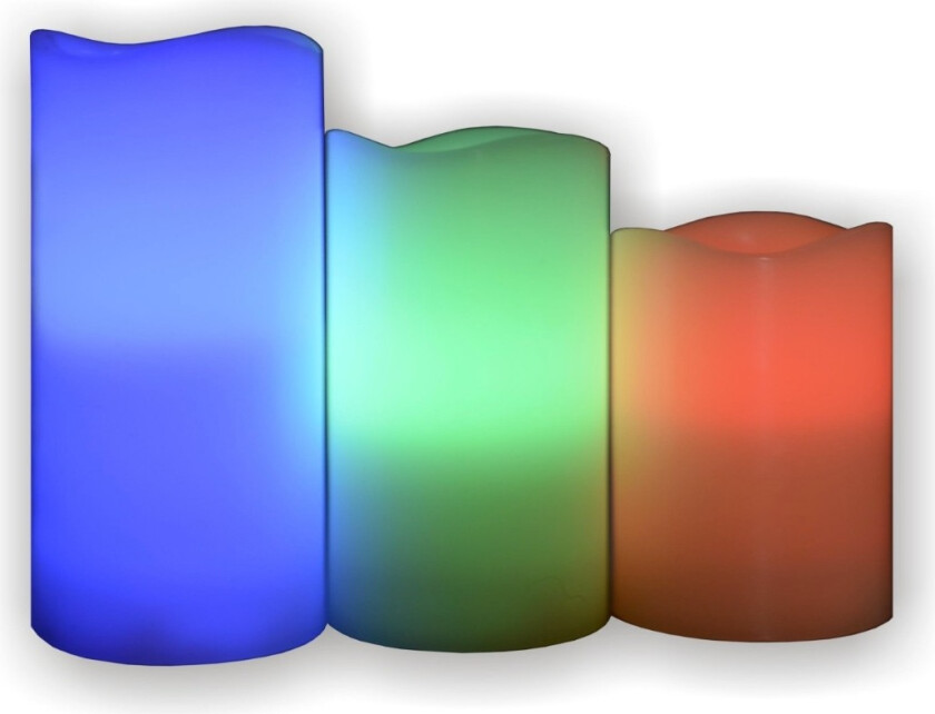 3-Pk RGB LED kubbelys