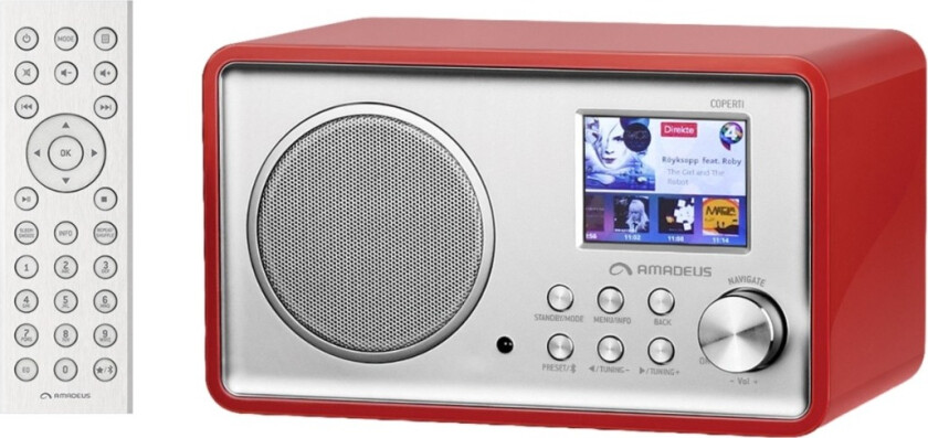 Bilde av Coperti DAB BT Internet radio, rød