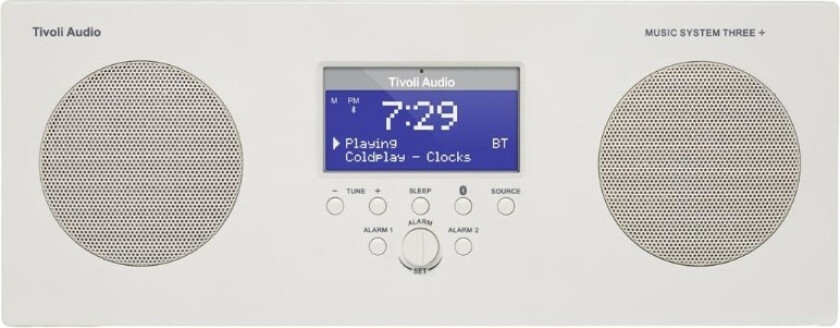 Audio music System Three+ DAB radio, white