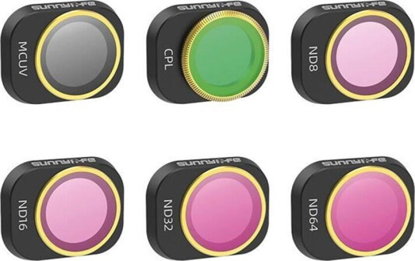 6 Lens Filters MCUV CPL ND8/16/32/64 for DJI MINI 4 PRO