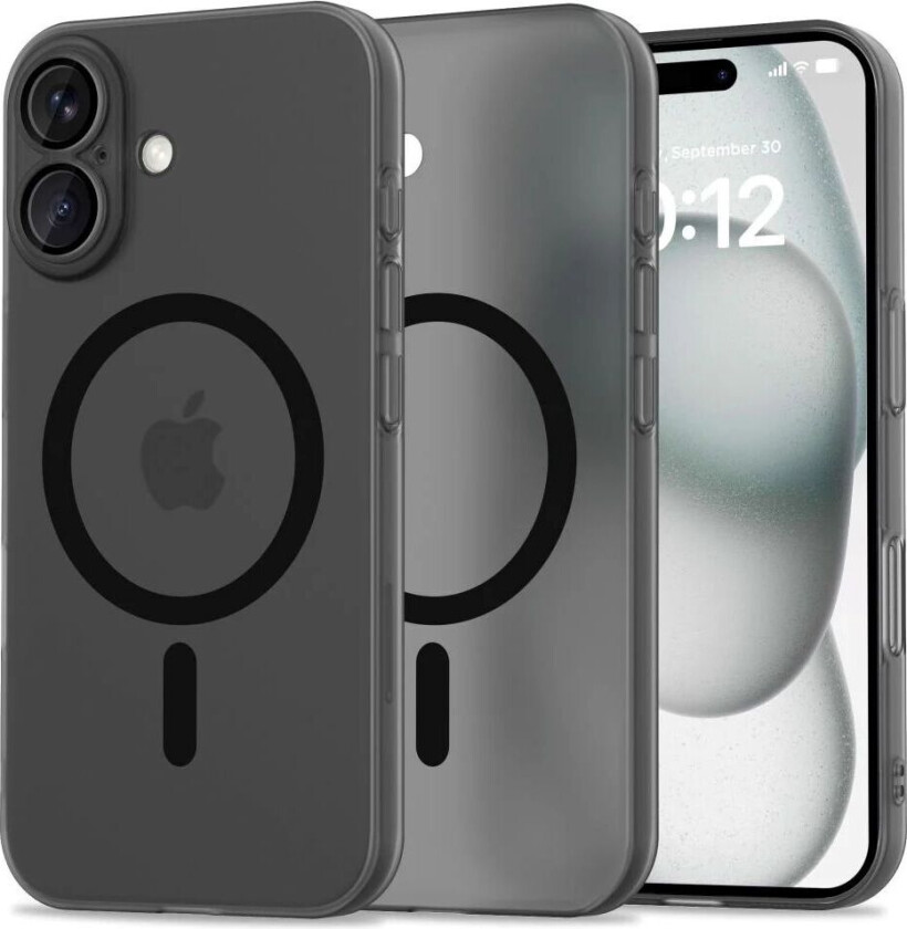 iPhone 16 Tech-Protect Magslim Deksel - MagSafe Kompatibel - Matt Svart