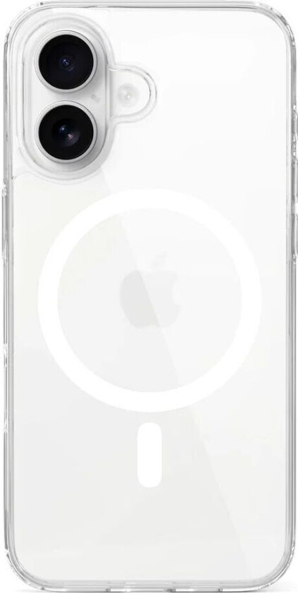 iPhone 16 Resolve Case Magnetic Deksel - Antibakteriell - MagSafe-Kompatibel - Gjennomsiktig