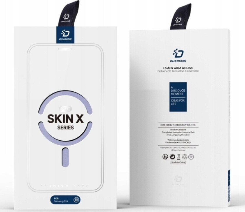 Skin X Pro-Deksel Til Samsung S24+ Med Magnetring Og Klaff - Lilla