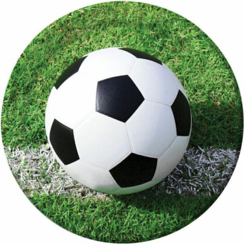Papptallerken -Fotball- 22cm pk/8