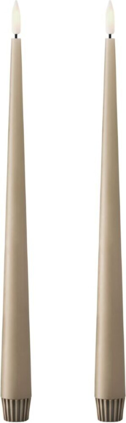 ester & erik kronelys LED 30 cm 2-pakning 18 Nougat note