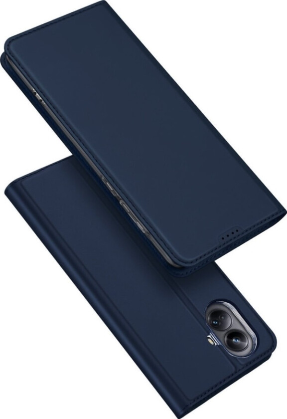 Skin Pro-Eteks For Realme 10 Pro Flip-Eteks Kortløbestativ Blå