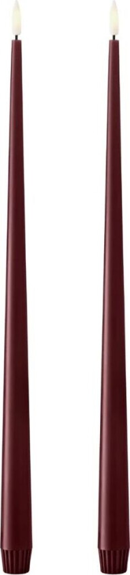 ester & erik kronelys LED 40 cm 2-pakning 44/2 Deep Wine