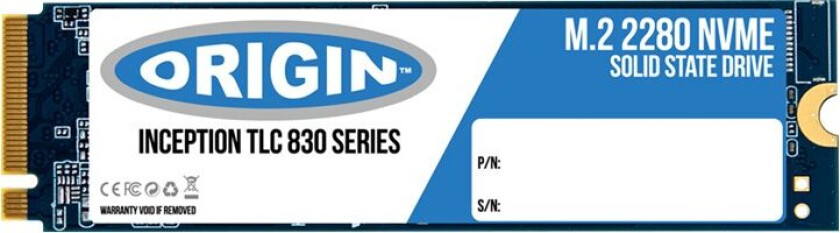 Origin Storage Inception M.2 Nvme 3D Tlc - Ssd - 256 Gb - Intern - M.2 2280 - Pcie 3.1 (Nvme)