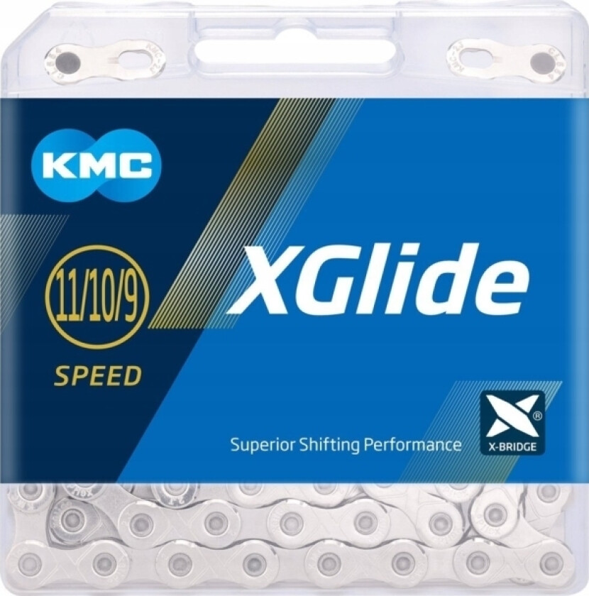 Bilde av Grandin Kmc X-Glide Shimano Cues Ept Dark Sidabrinis 118-Links