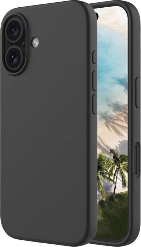 Liquid silikon deksel Apple iPhone 16 - Onyx Black