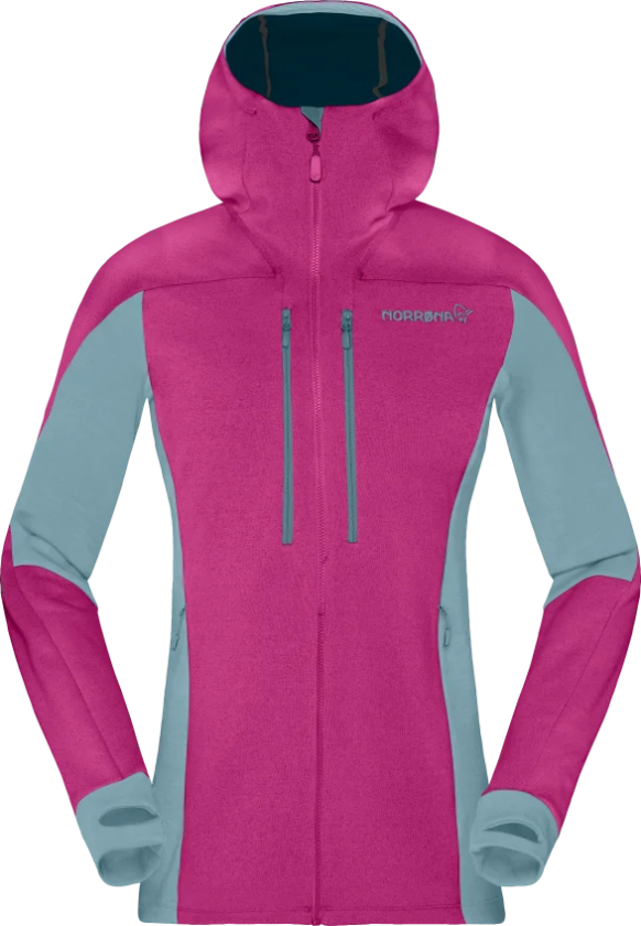 Women's Trollveggen Powerstretch Pro Zip Hood Festival Fuchsia S