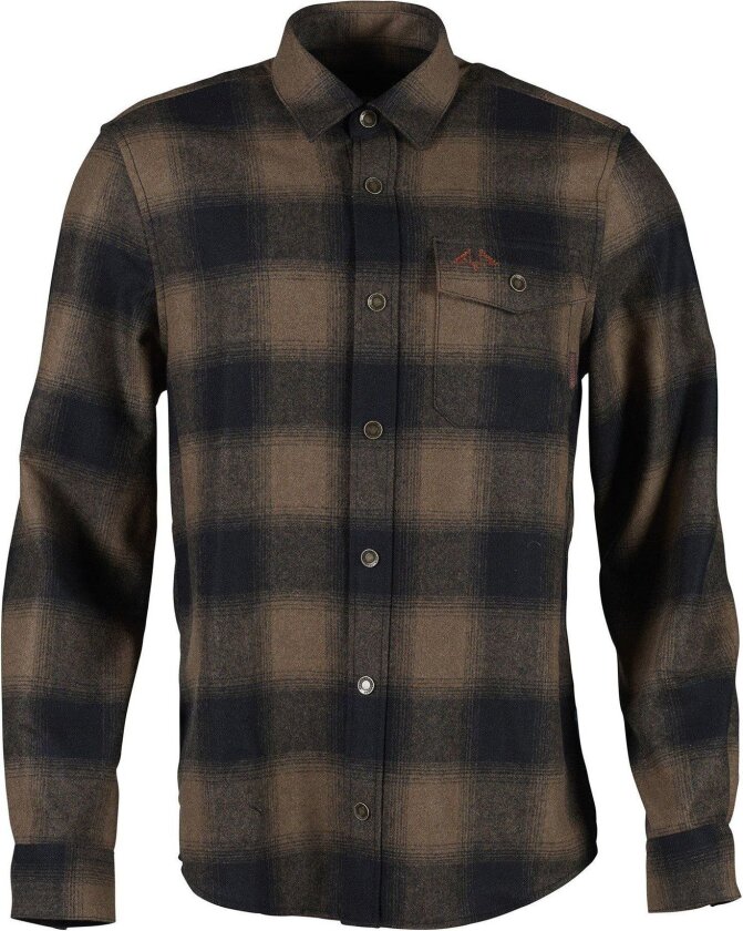 Men's Lynx Wool Shirt Dark Sand XL