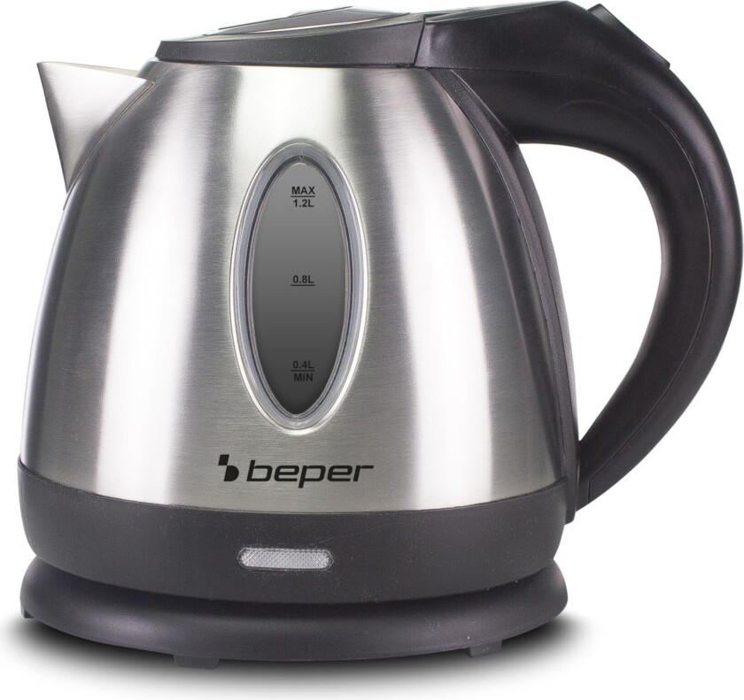 Beper P101BOL001 vannkoker - 1630W (1,2L) - Sort/stål