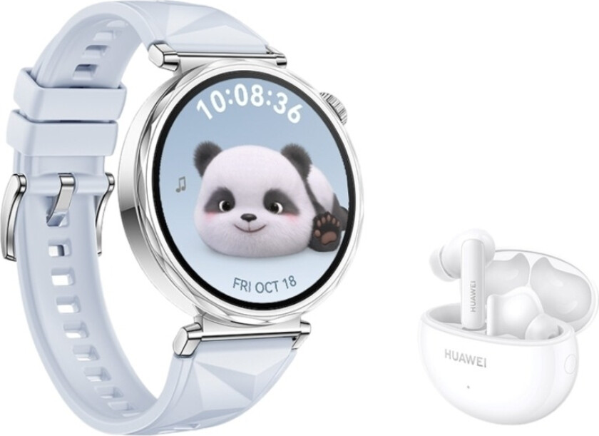 HUAWEI WATCH GT 5 41 mm smartklokke, blå + FreeBuds 5i True Wireless ørepropper