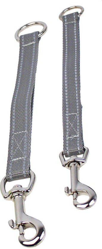 Alac Kobbelforlenger med refleks - 20mm x 25cm - Grå