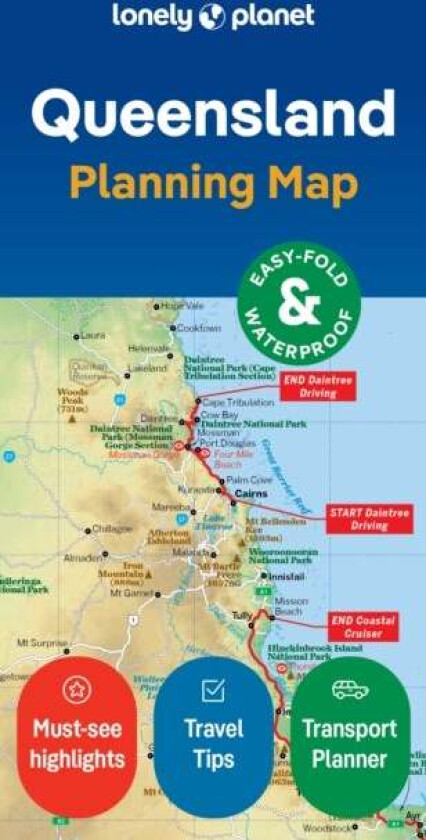 Lonely Planet Queensland Planning Map av Lonely Planet