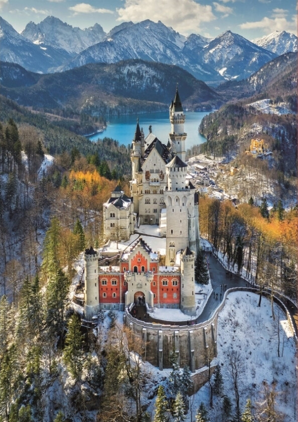 Educa 1000 Neuschwanstein Castle From The Air