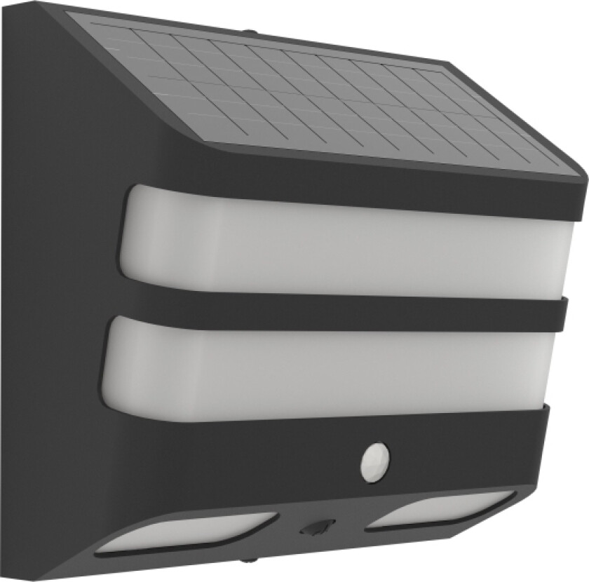 Eglo Stiappa Solcelle Væg M/Sensor Sort/Hvid