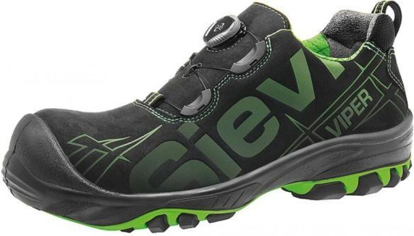 Viper Roller+ S3 Vernesko kompositt, spikertrampbeskyttelse, svart/grønn 42