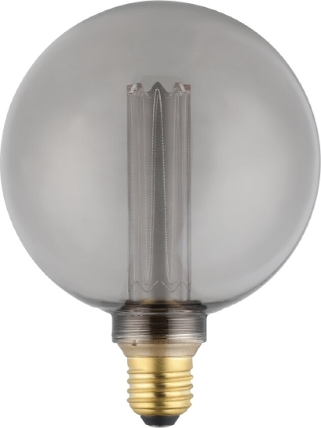 Eglo E27 Led G125 Røgfarvet Globe Dekorationspære Med Varmt Hvidt Lys